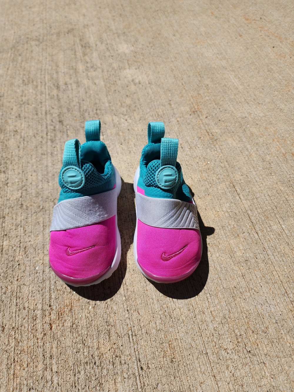 Nike Presto Extreme Toddler Girls Slip-On Sneakers Pink Teal Size 5C